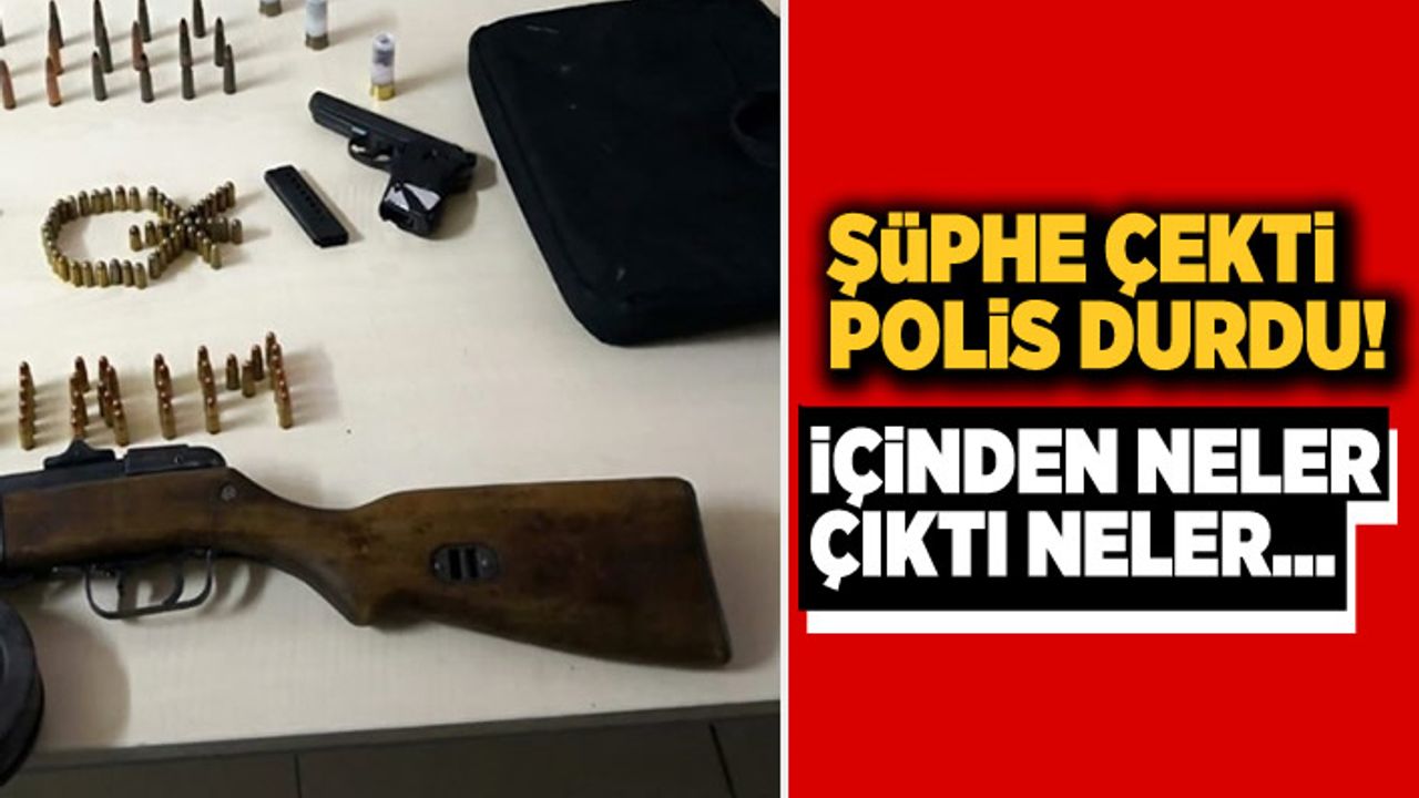 Polis şüphe duydu! Arabayı durdu içinden neler çıktı neler...