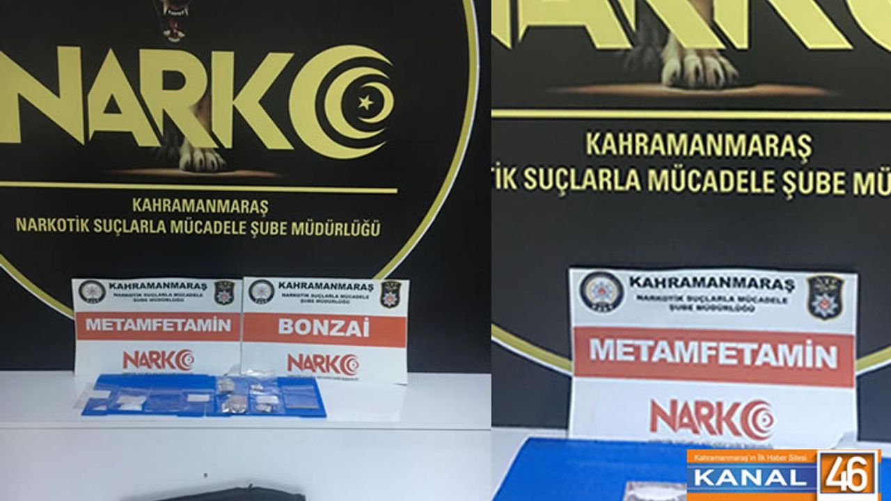Kahramanmaraş'ta 5 torbacı yakalandı! Bir tanesi bayan!