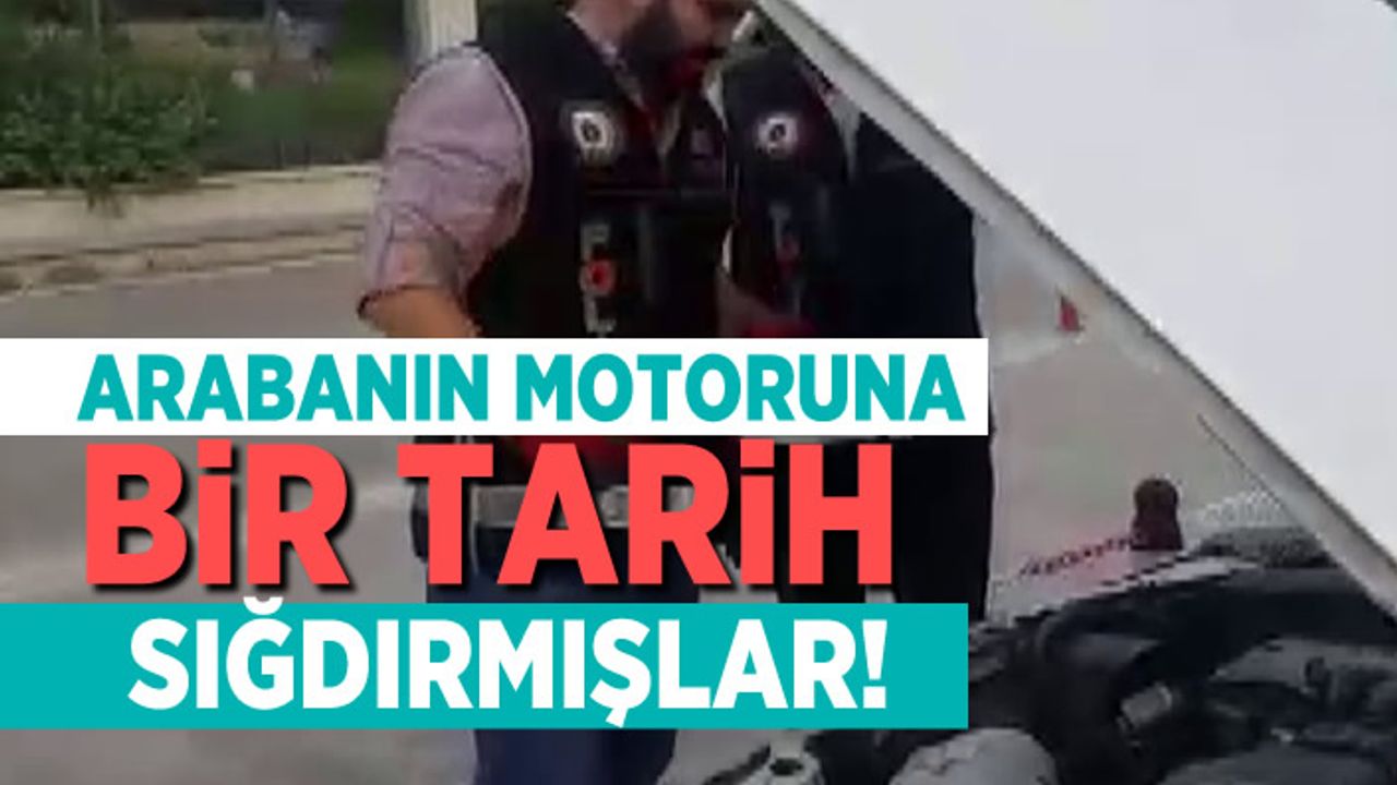Aracın motoruna bir tarih sığdırmışlar!