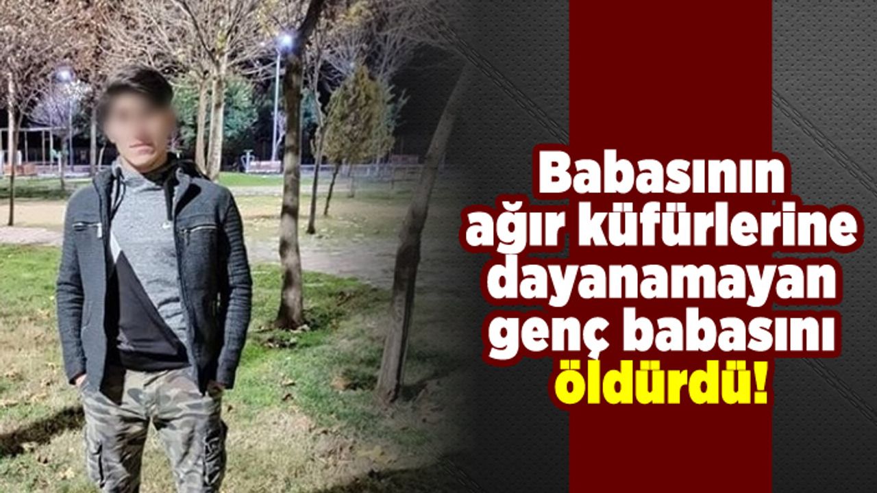 Babasının ağır küfürlerine dayanamayan genç babasını öldürdü!