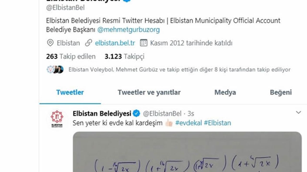 Çözemediği soruyu tweet attı, belediye cevapladı
