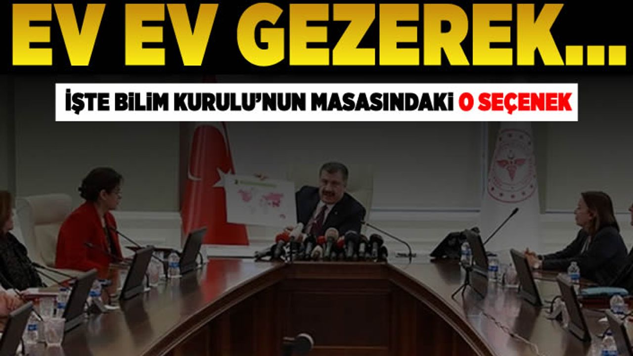 Ev ev gezerek... İşte bilim kurulu'nun masasındaki o seçenek!