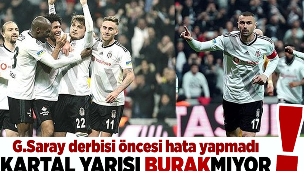 G:Saray derbisi öncesi hata yapmadı! Kartal yarışı burakmıyor!