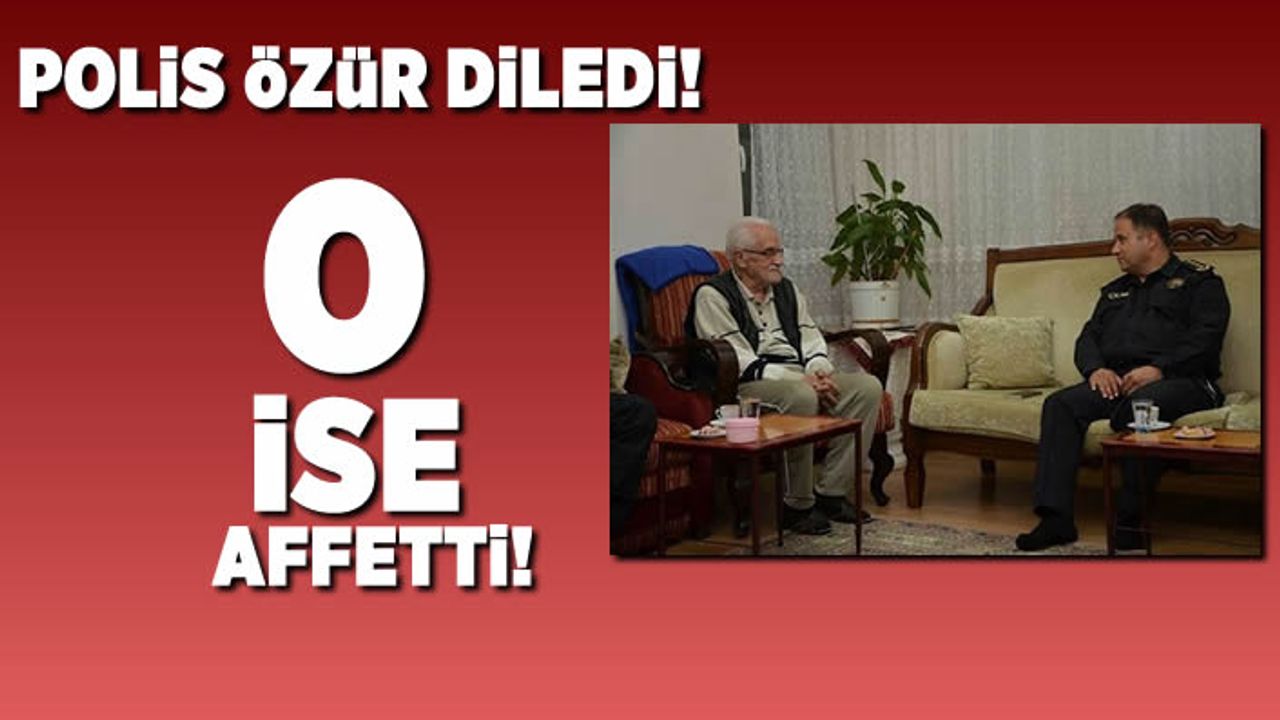 Yaşlı adama bağıran polis, vatandaştan özür diledi!