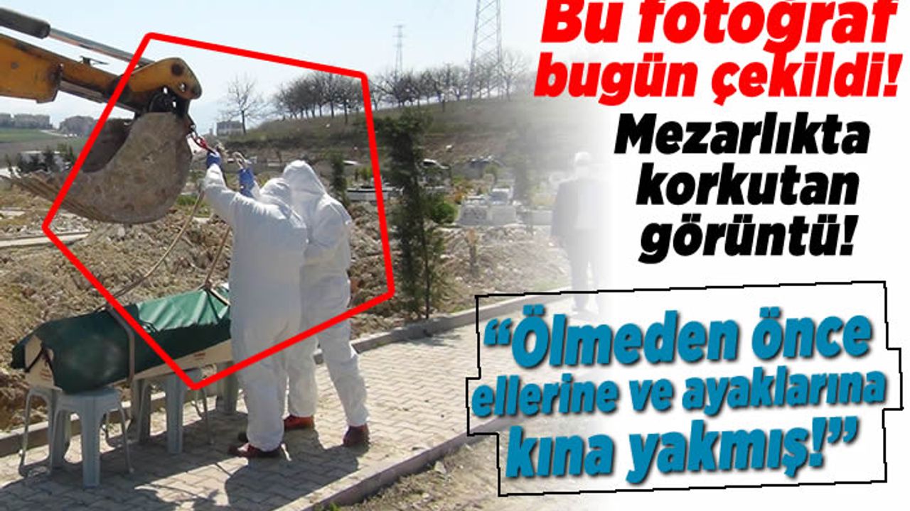 Bu fotoğraf bugün çekildi! mezarlıkta korkutan görüntü!