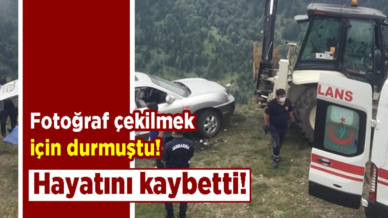 Fotoğraf çekilmek için durmuştu! Hayatını kaybetti!
