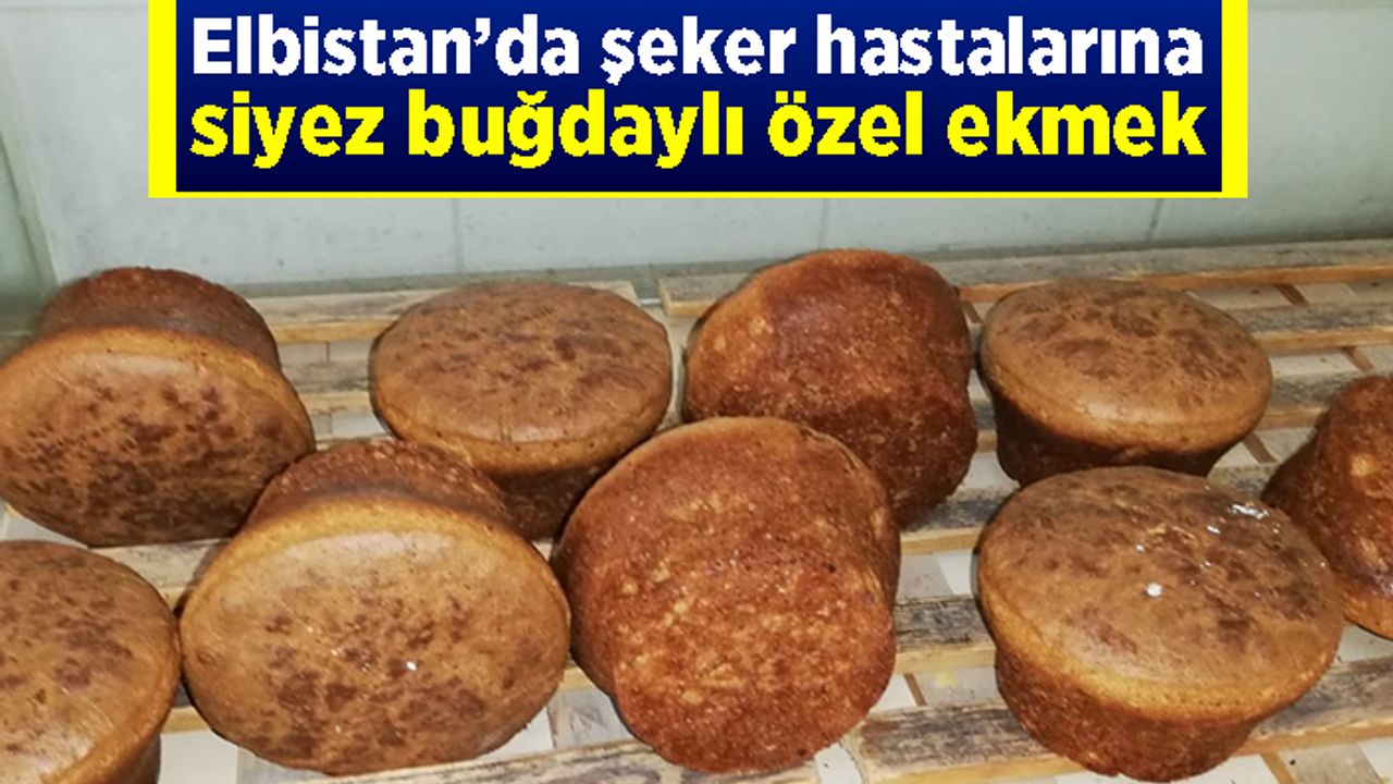 Elbistan'da şeker hastalarına siyez buğdaylı özel ekmek