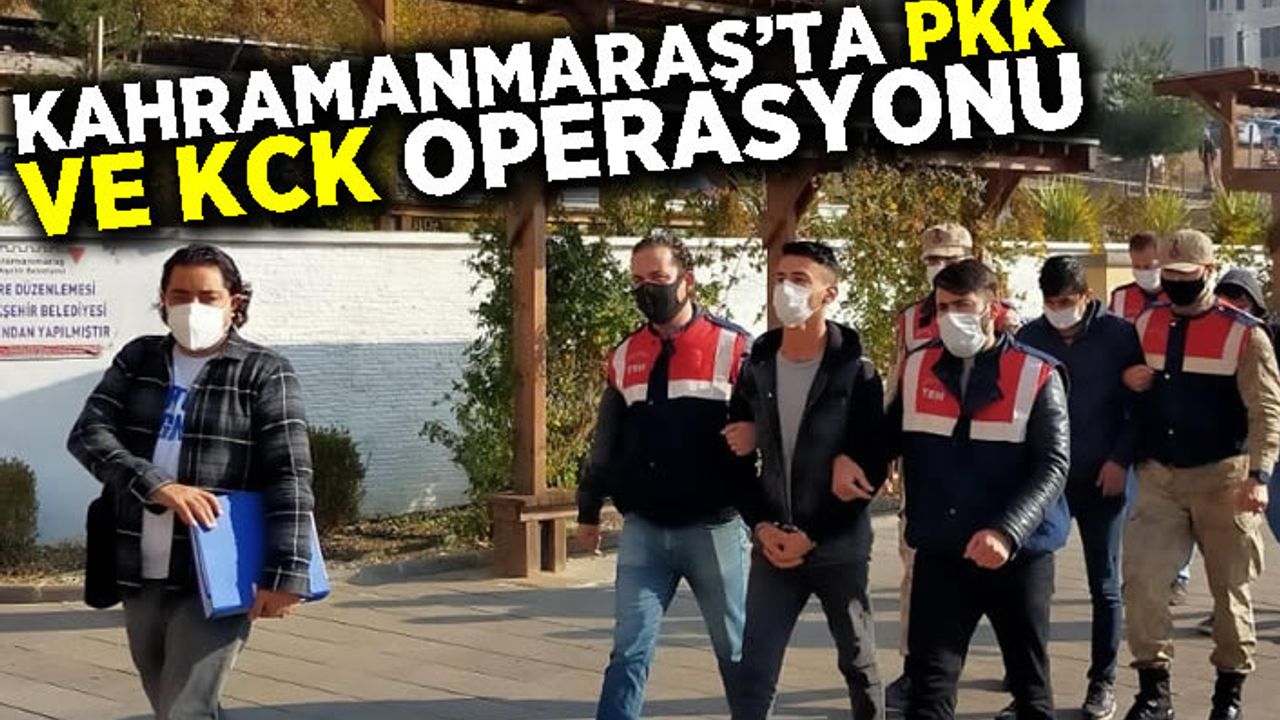 Kahramanmaraş merkezli PKK/KCK operasyonu: 3 gözaltı