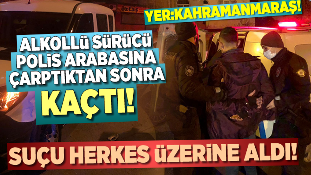 Kısıtlamayı ihlal eden alkollü sürücü, polis aracına çarptıktan sonra kaçtı!
