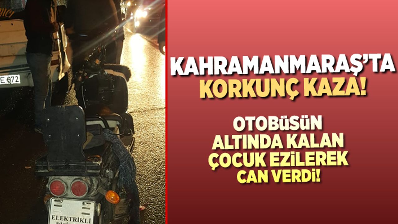 Kahramanmaraş'ta korkunç kaza! 1 ölü!
