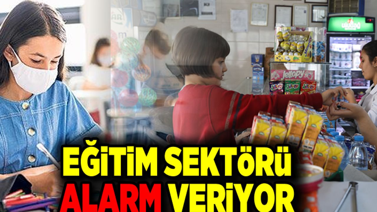 Eğitim sektörü alarm veriyor