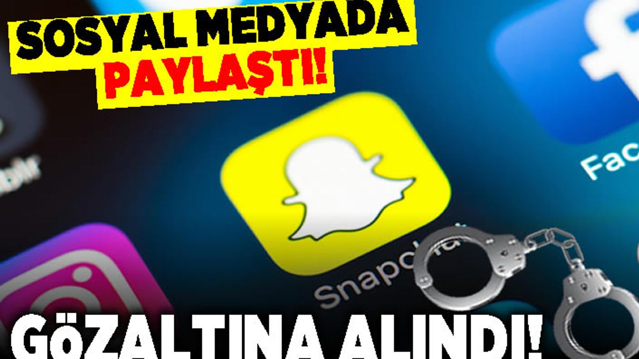 Sosyal medya da paylaştı! Gözaltına alındı!