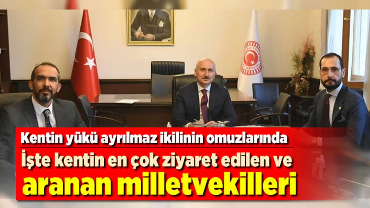 Kentin yükü ayrılmaz ikilinin omuzlarında, işte kentin en çok ziyaret edilen ve aranan milletvekilleri!