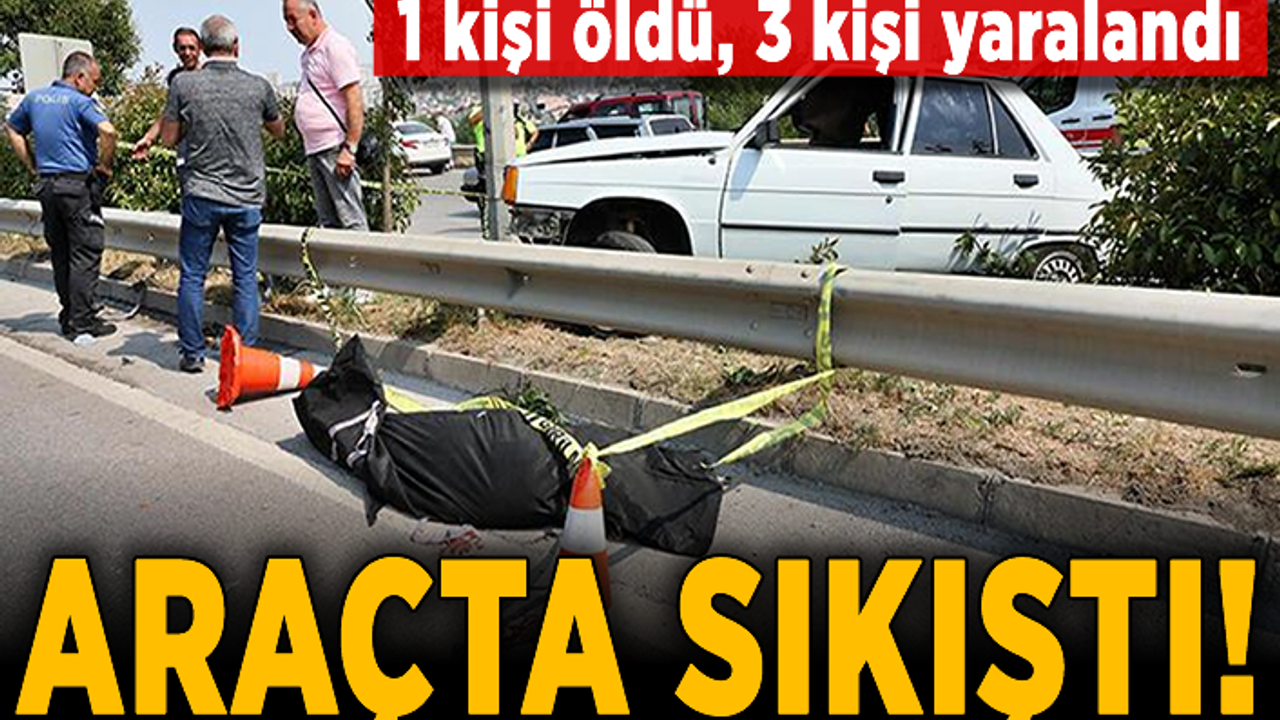 Samsun'da feci kaza! Araçta sıkışan 1 kişi öldü, 3 kişi yaralandı