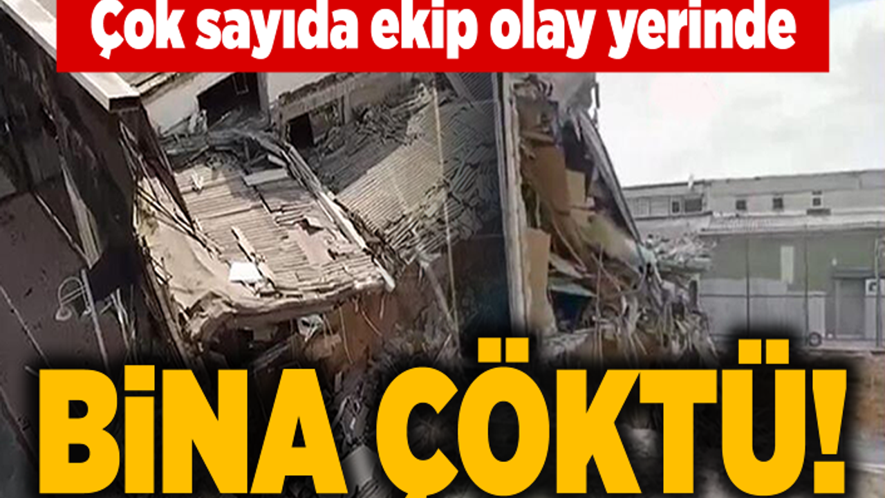 Son dakika! İkitelli'de bina çöktü