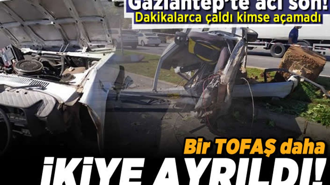Acı son! Dakikalarca çaldı kimse açamadı. Bir tofaş daha ikiye ayrıldı!