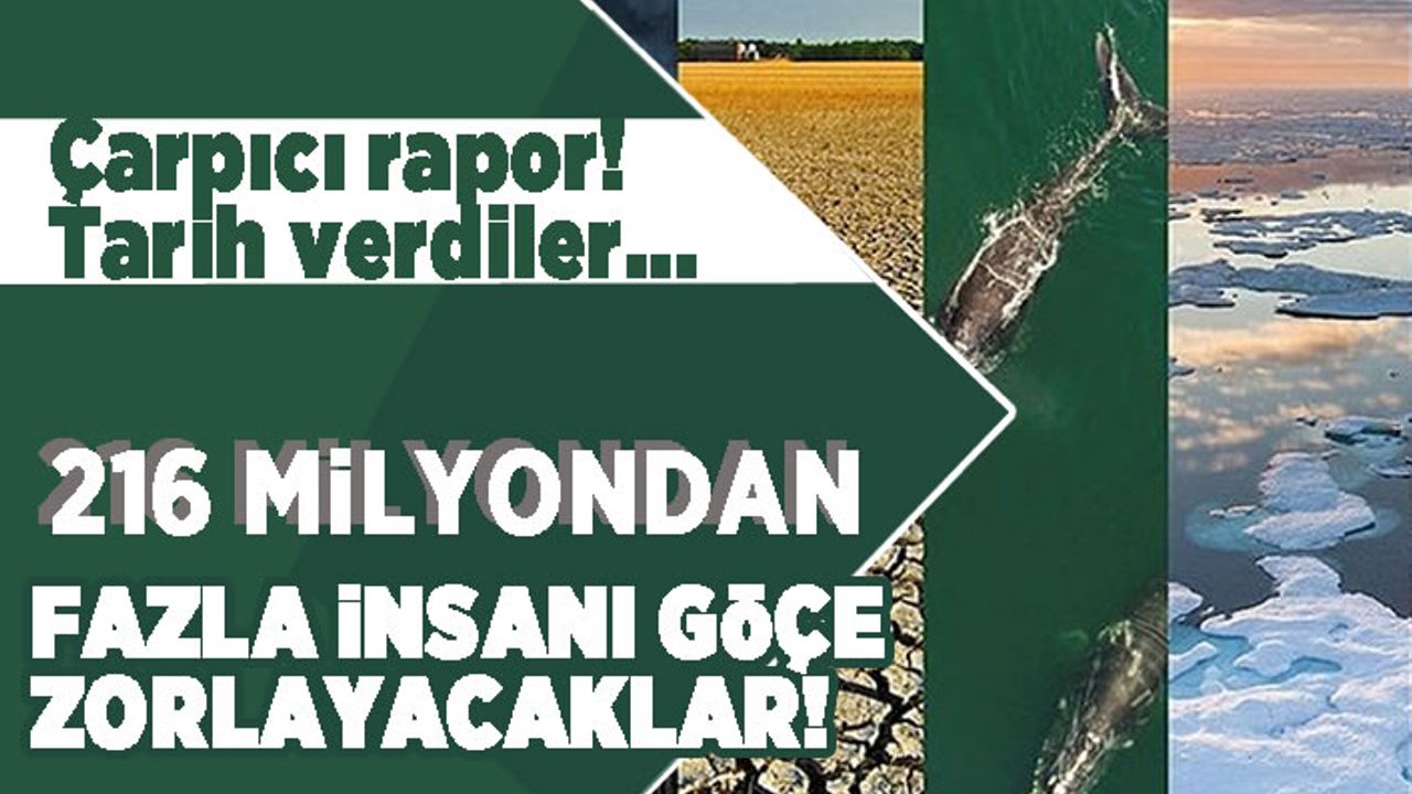 Çarpıcı rapor! Tarih verdiler... 216 milyondan fazla insanı göçe zorlayacaklar!