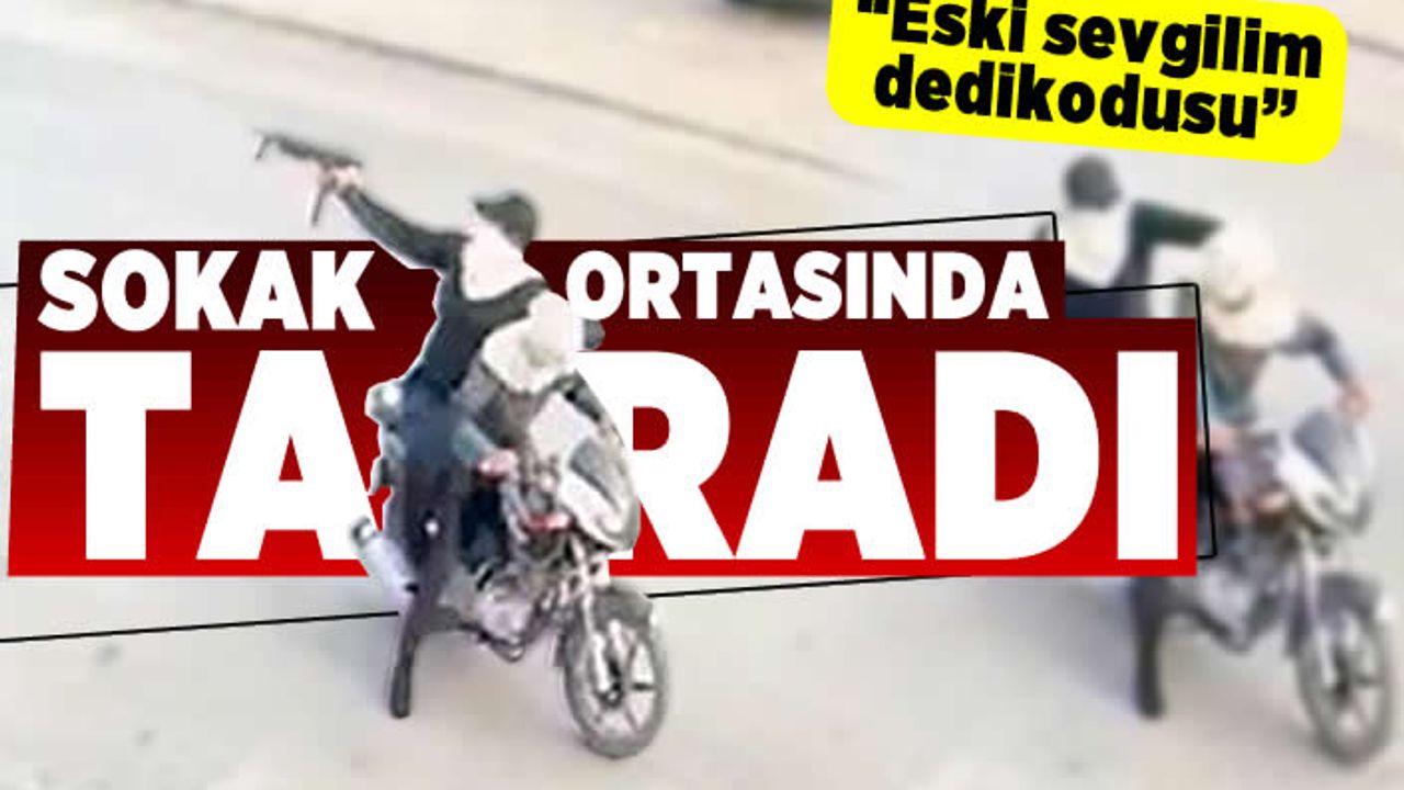 Sokak ortasında taradı! "Eski sevgilim dedikodusu!
