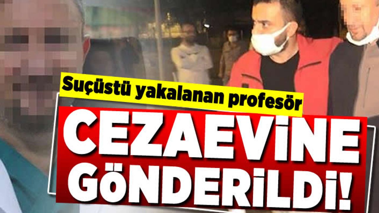 Suçüstü yakalanan profesör cezaevine gönderildi!