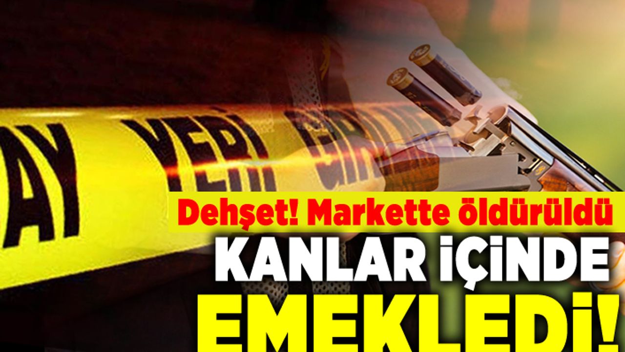 Dehşet! Markette öldürüldü! Kanlar içinde emekledi!