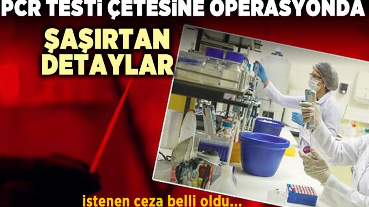 Sahte PCR testi hazırlayan çeteye operasyonda şaşırtan detaylar!