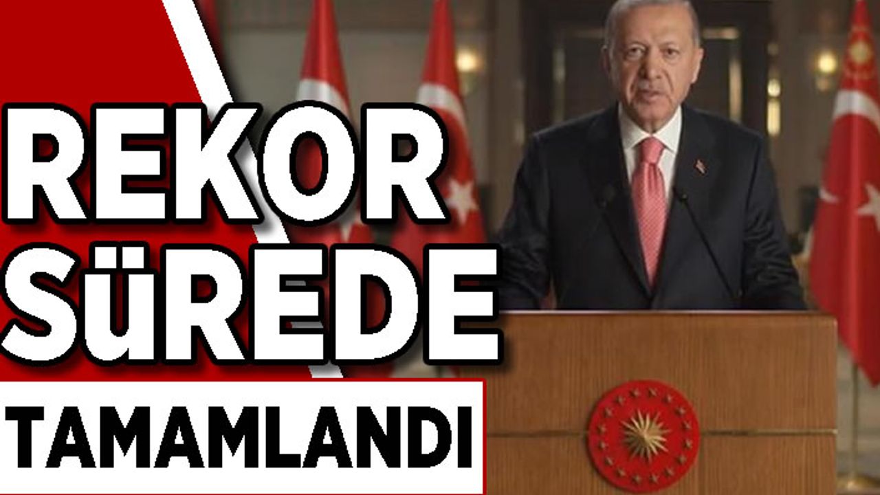 Terminal Köprüsü'nü 80 gün gibi rekor sürede tamamladık