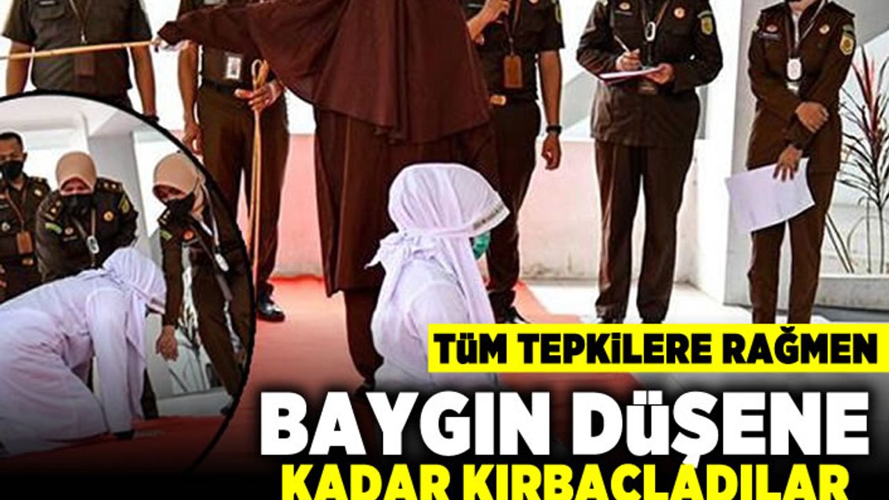 Tüm tepkilere rağmen! Baygın düşene kadar kırbaçladılar!