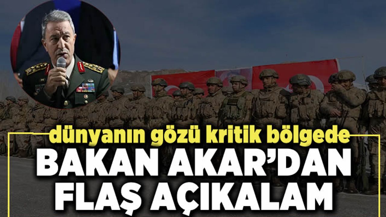 Bakan Hulusi Akar'dan CNN Türk'e önemli açıklamalar