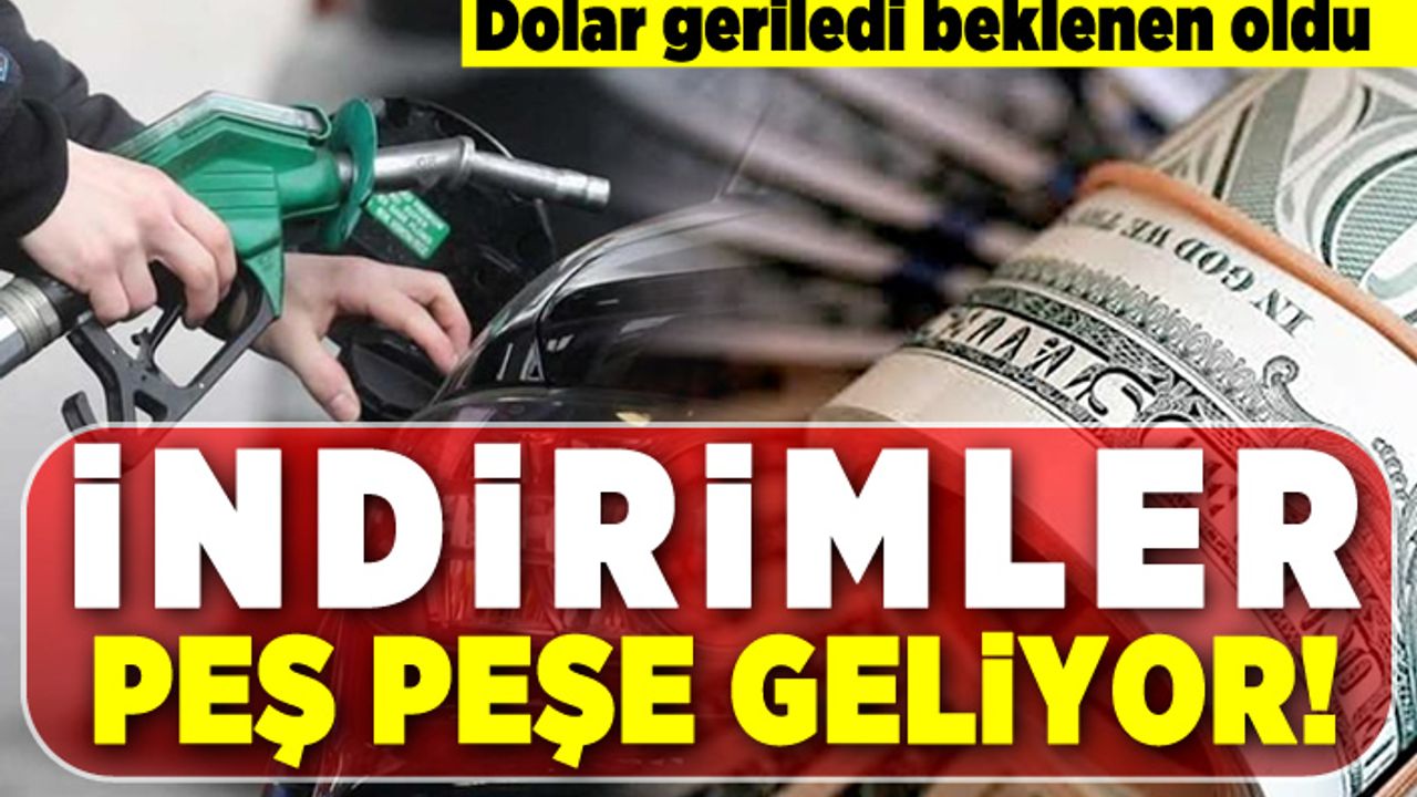Dolar geriledi beklenen oldu! İndirimler peş peşe geliyor!