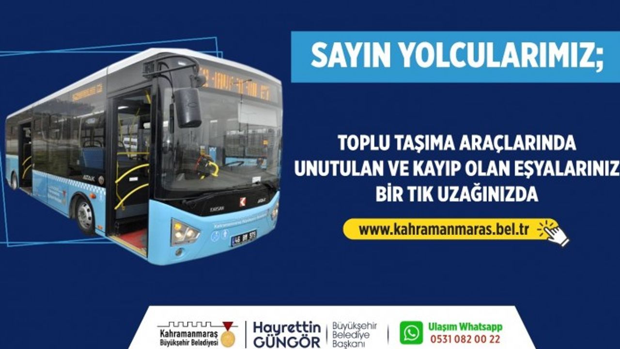Kayıp Eşya Bürosu Vatandaşların Hizmetine Girdi