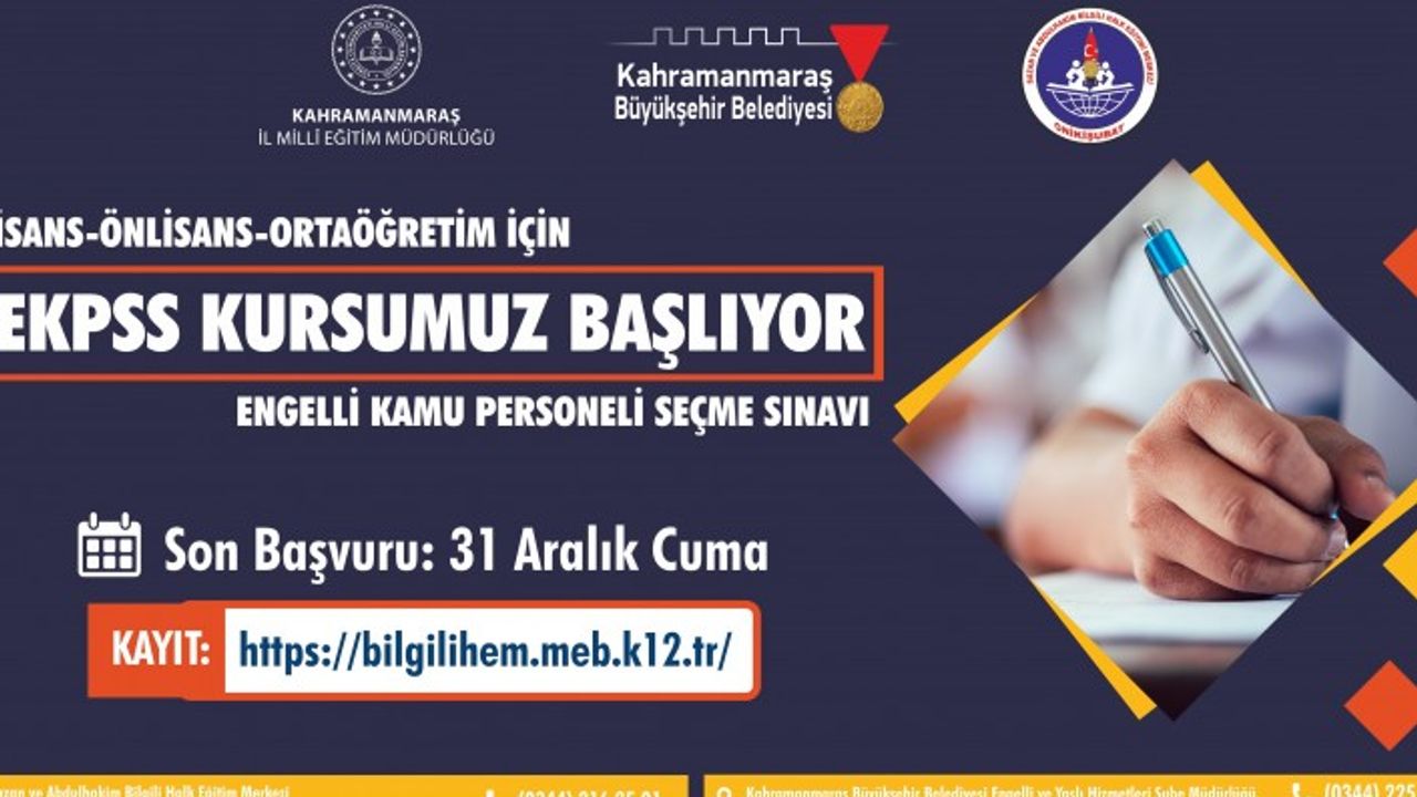 Ücretsiz E-KPSS Kursu Başlıyor!