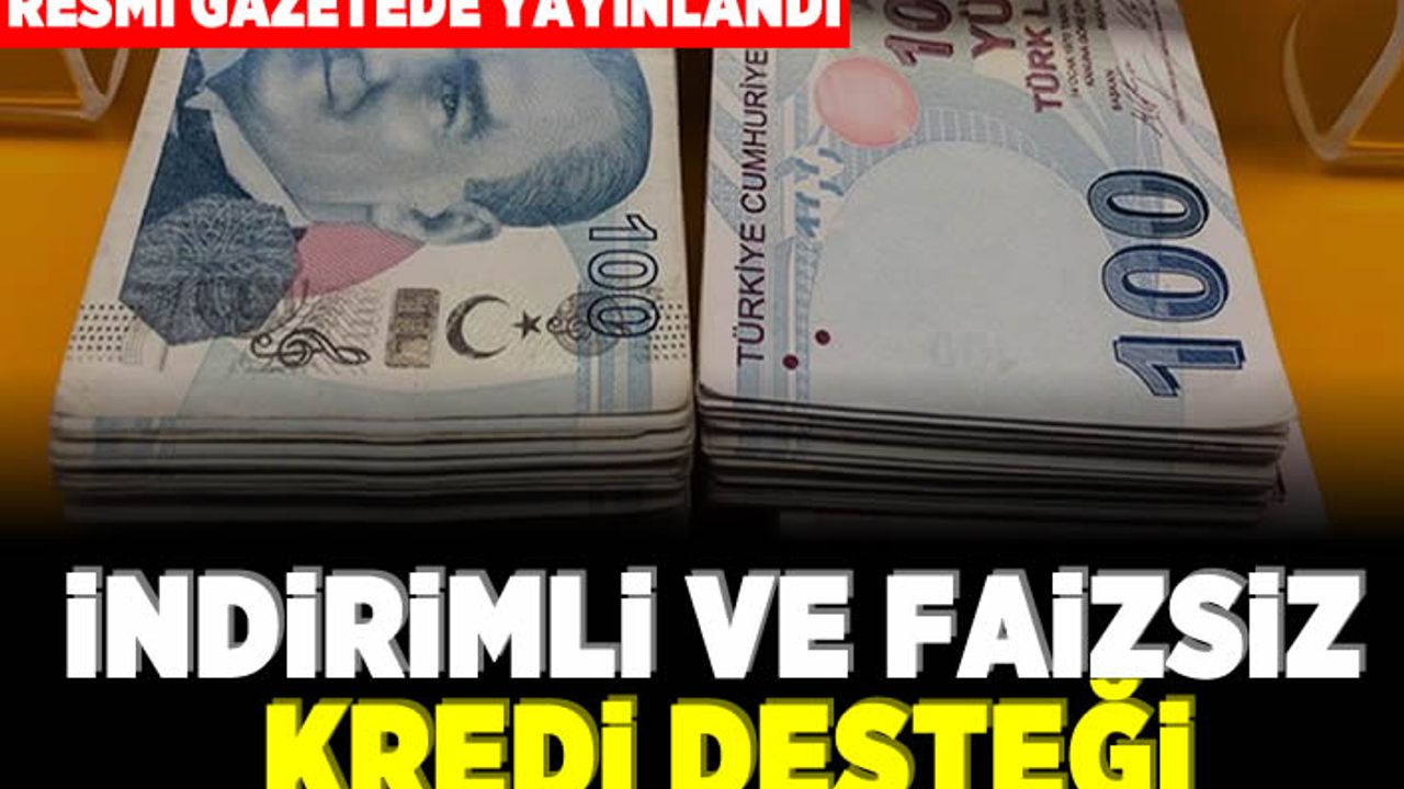 Esnaf ve sanatkarlara faizsiz kredi kullandırılacak