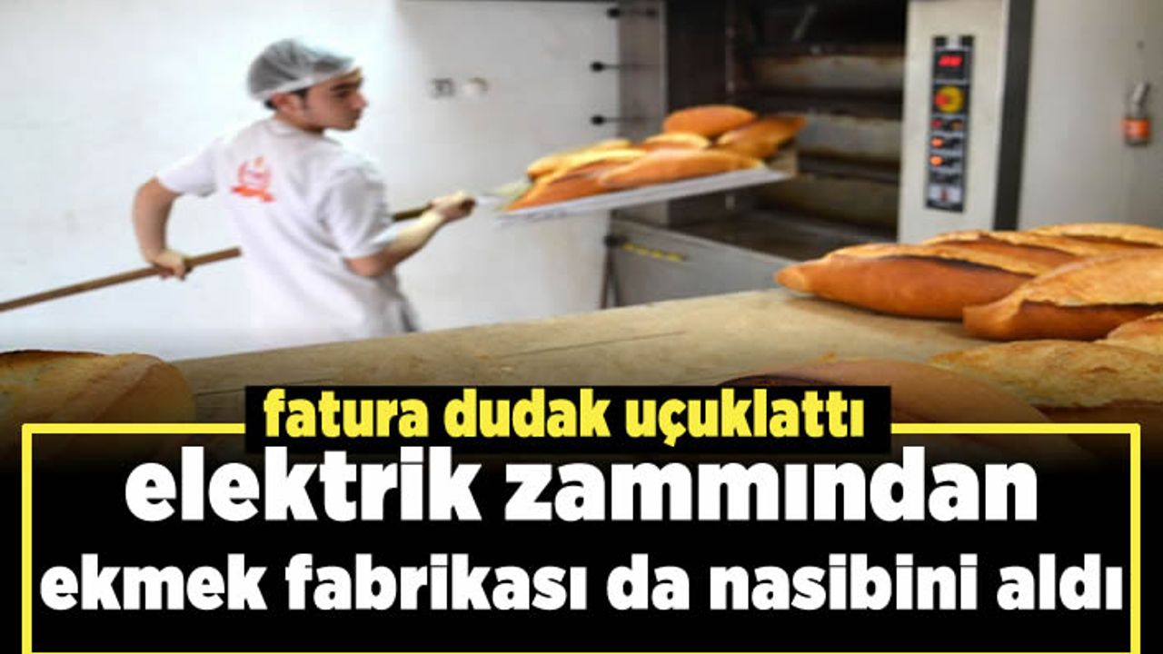 Elektrik zammından Halk Ekmek de nasibini aldı!