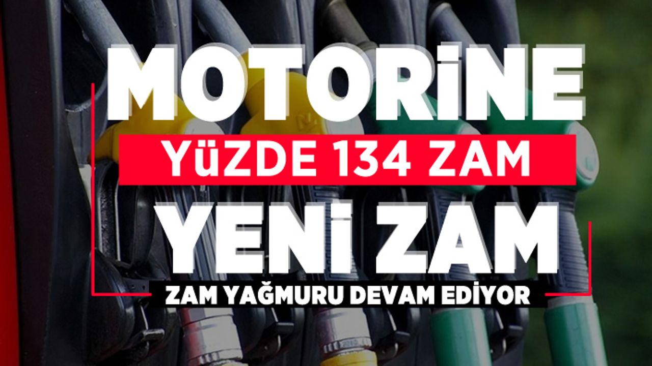 Motorine bir zam daha geldi