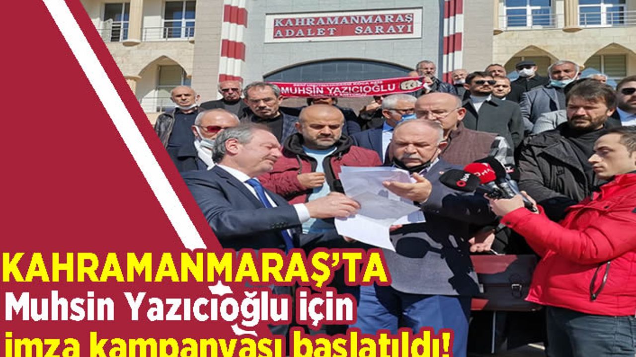 Muhsin Yazıcıoğlu davası için imza kampanyası başlatıldı
