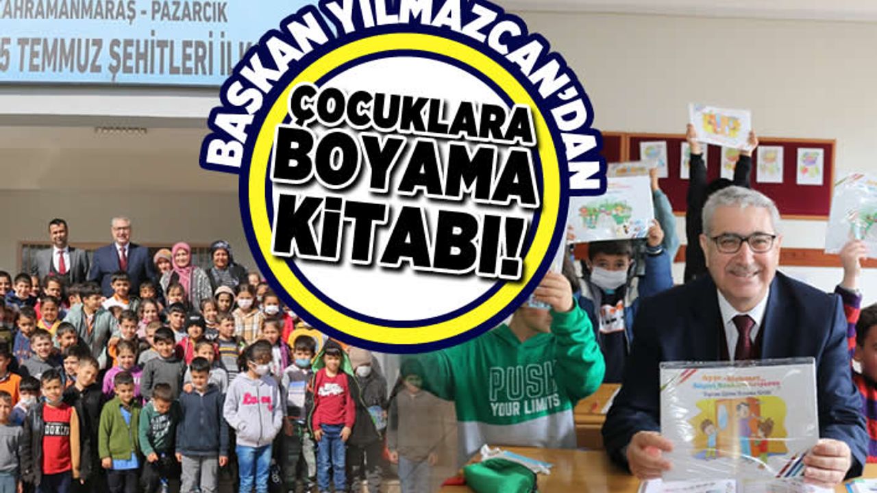 Başkan Yımazcan'dan çocuklara boyama kitabı!