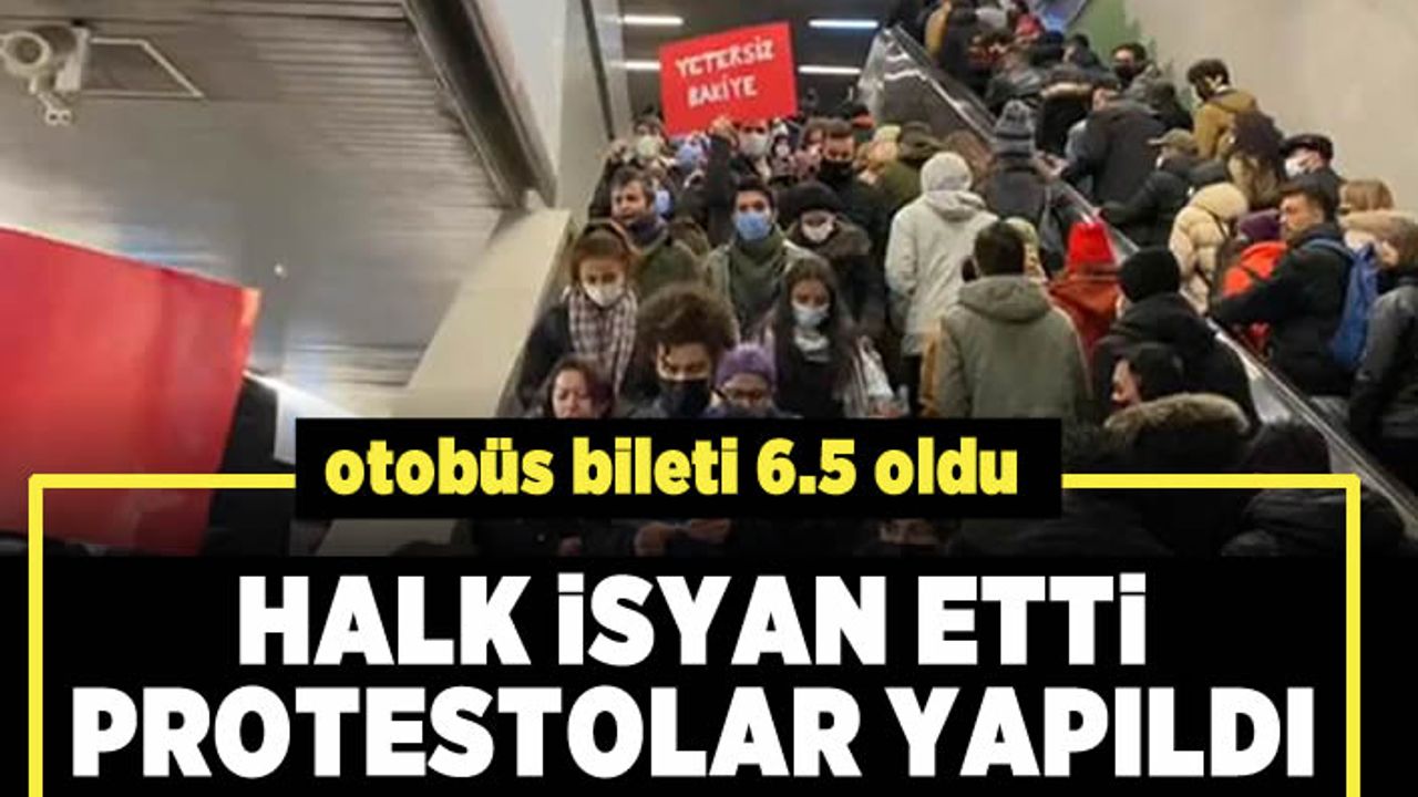 öğrenciler toplu taşımaya gelen zammı protesto etti!