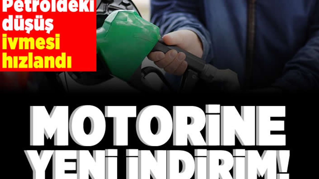 Petroldeki düşüş ivmesi hızlandı! Motorine yeni indirim!