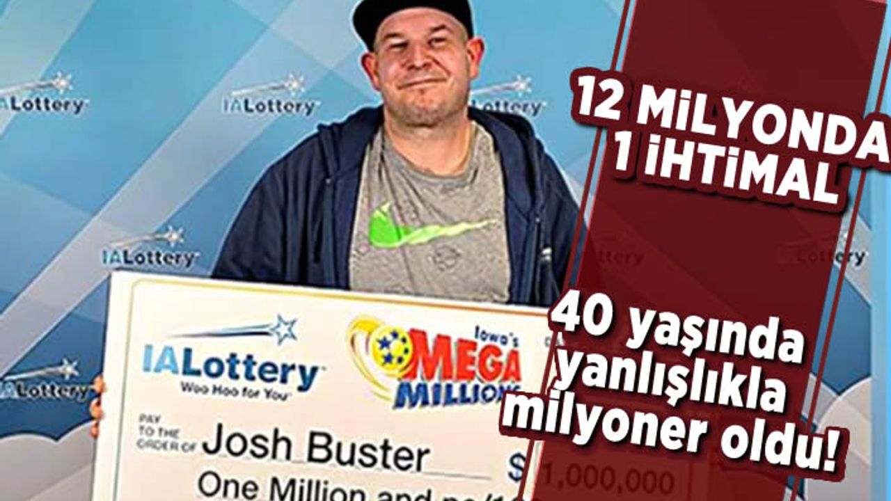 İşte 2022'nin en şanslısı! 40 yaşında yanlışlıkla milyoner oldu!