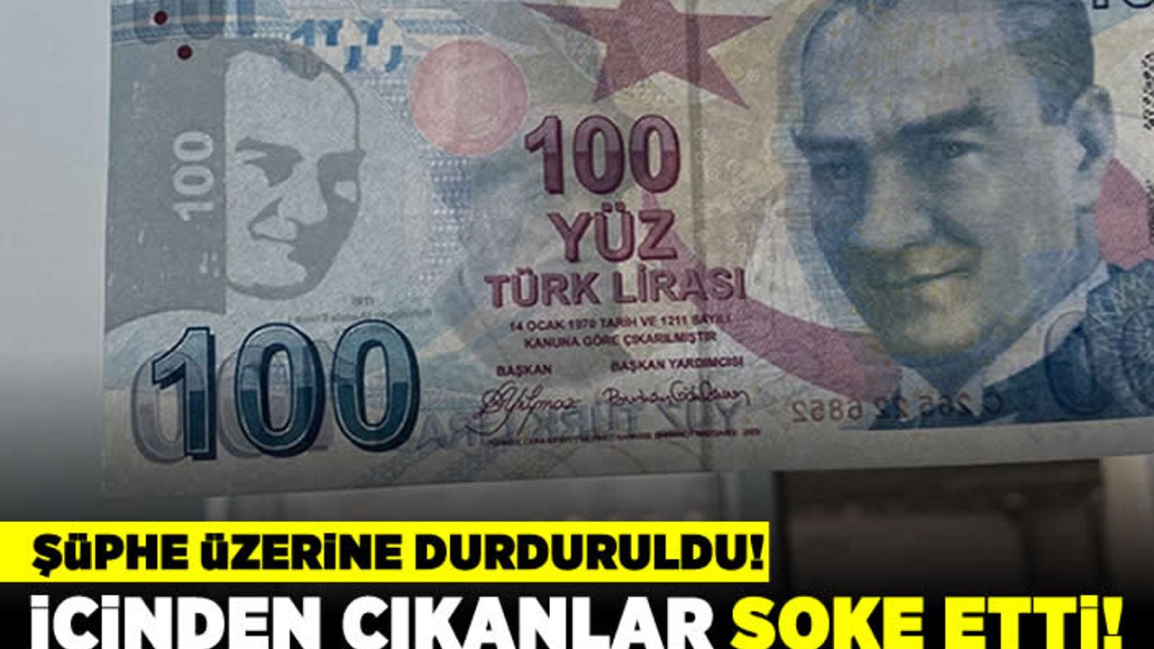Şüphe üzerine durduruldu! İçinden çıkanlar şoke etti!
