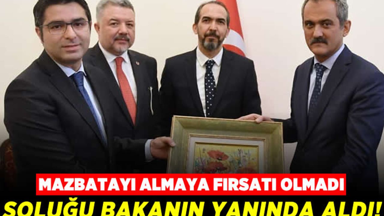 Mazbatayı almaya fırsat olmadı, soluğu Bakan’ın yanında aldı