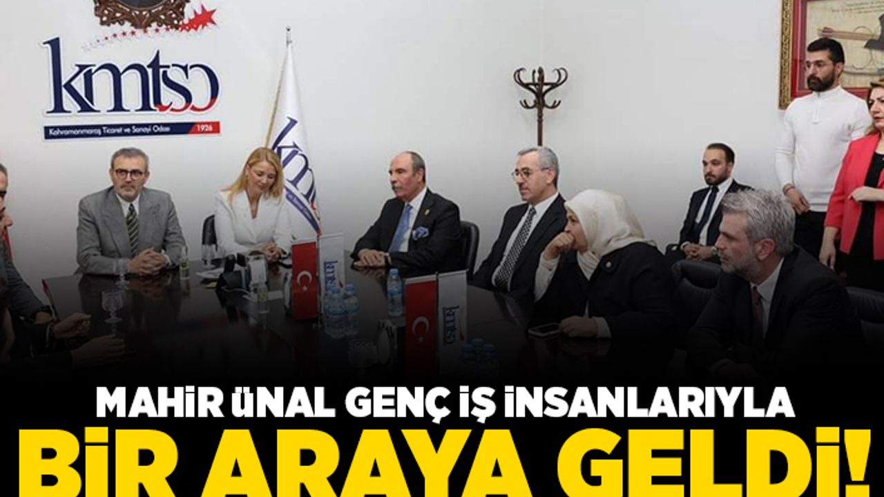 Mahir Ünal, genç iş insanlarıyla bir araya geldi