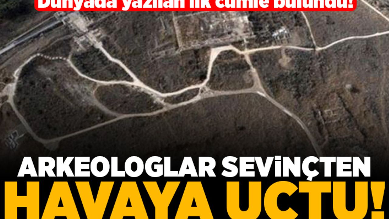 Dünyada yazılan ilk cümle bulundu! Arkeologlar sevinçten havaya uçtu!
