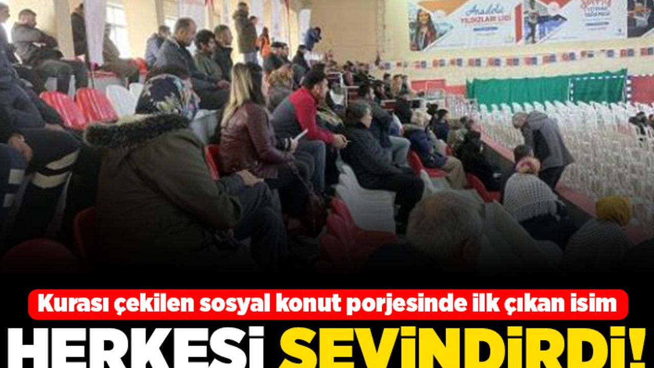 Kurası çekilen sosyal konu projesinde ilk çıkan isim herkesi sevindirdi!