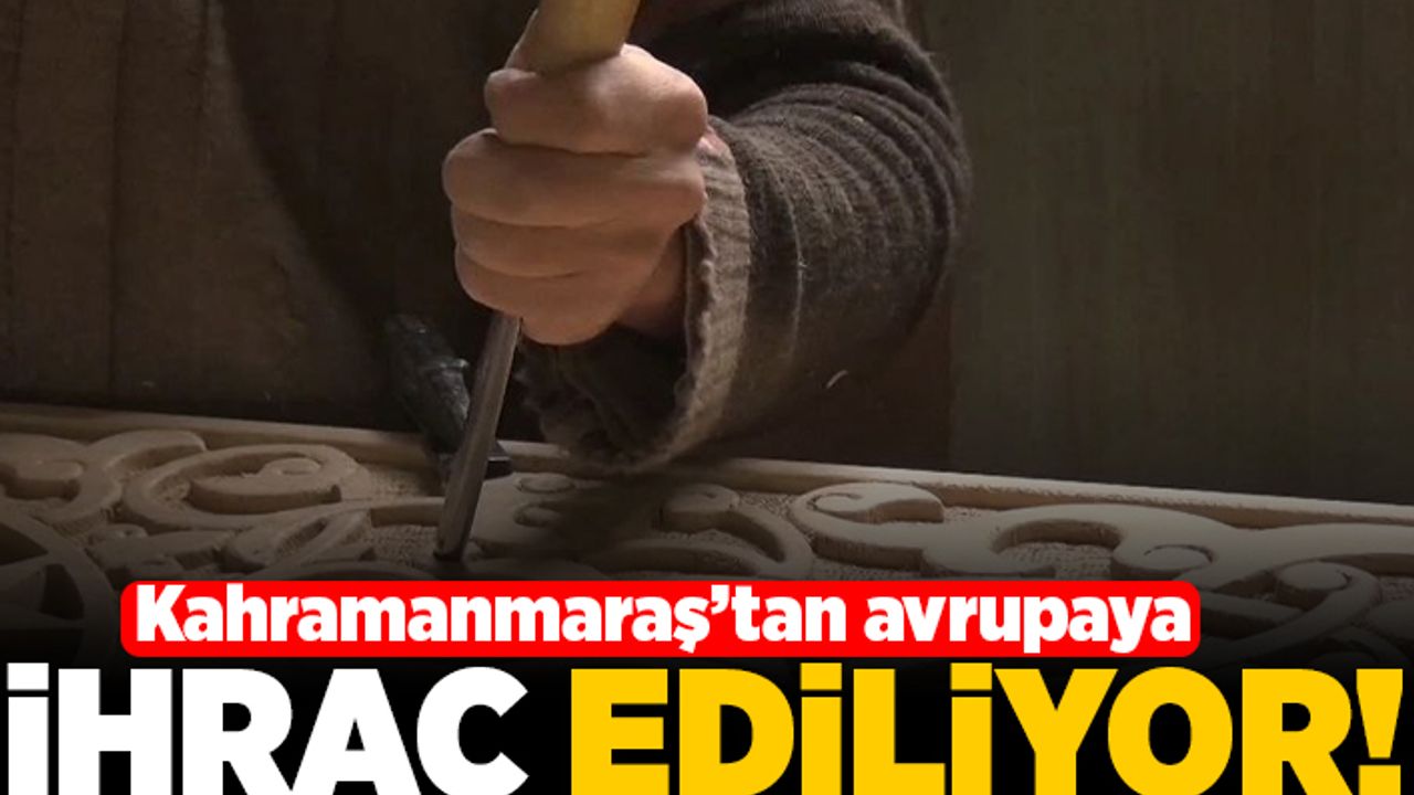 Kahramanmaraş'tan avrupaya ihraç ediliyor!