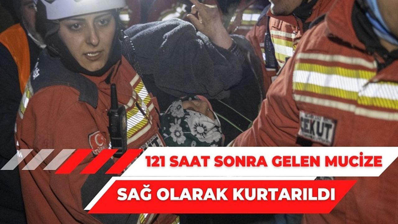 Kahramanmaraş’ta 121 saat sonra gelen mucize! 70 yaşındaki Menekşe Tabak enkazdan sağ çıktı