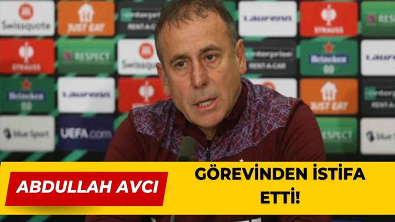 Abdullah Avcı Trabzonspor’daki görevinden istifa etti