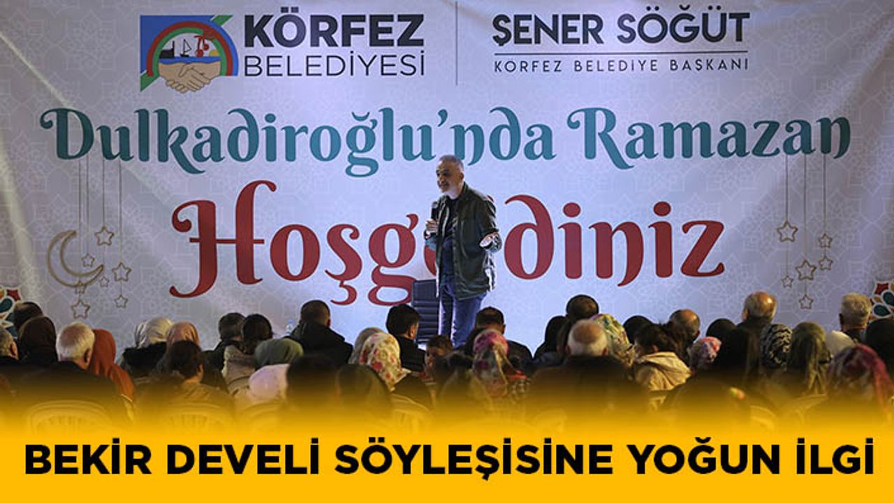 Kahramanmaraşlı halkı Bekir Develi söyleşisine yoğun ilgi gösterdi