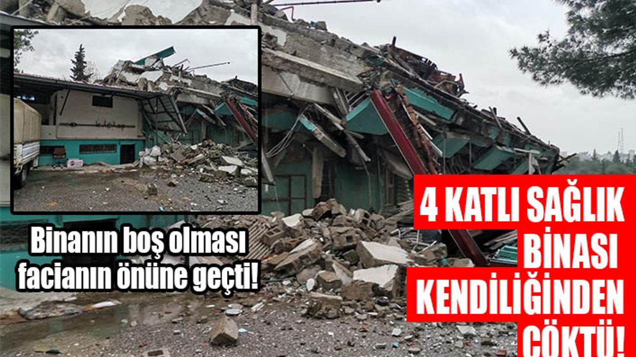 Kahramanmaraş’ta depremde hasar gören bina yıkıldı