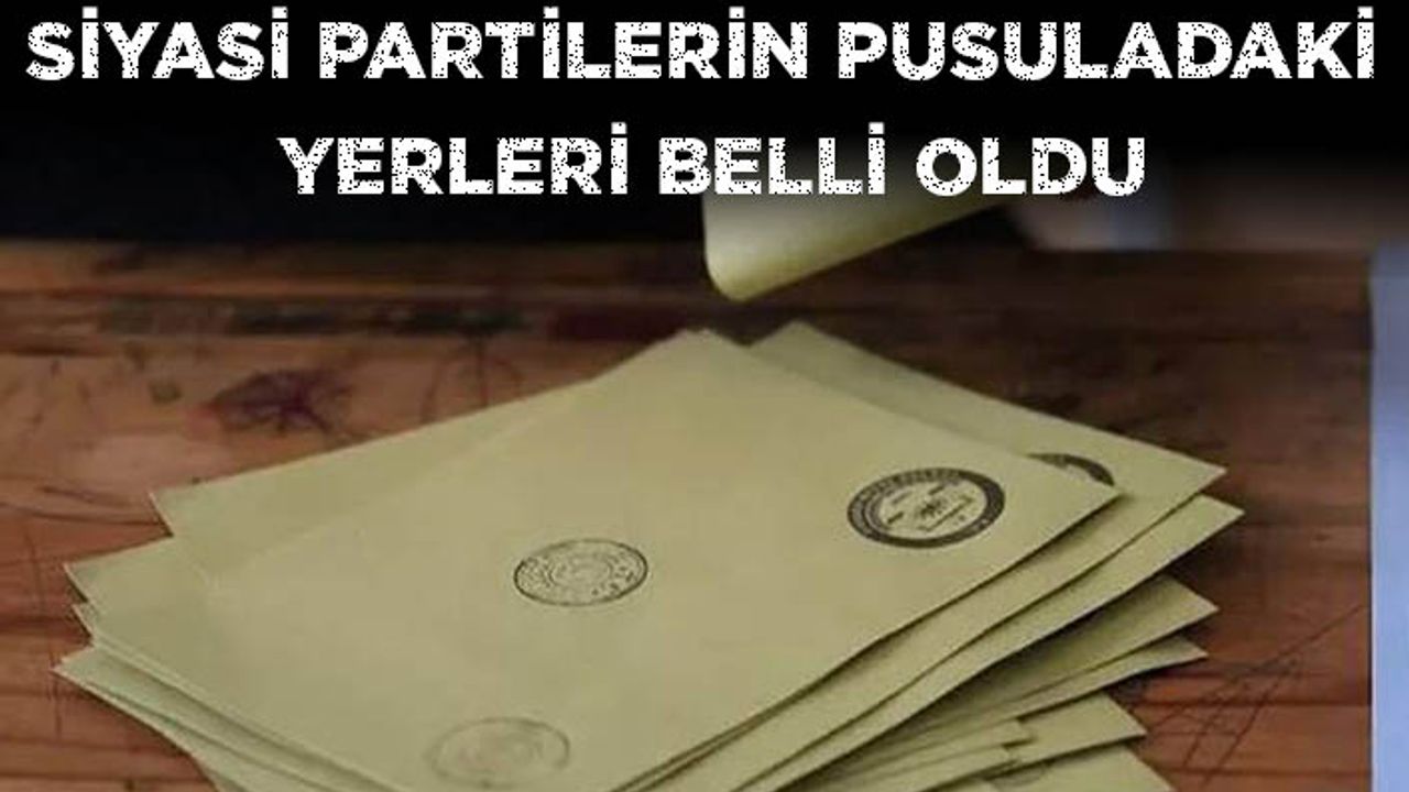 Siyasi partilerin pusuladaki yerleri belli oldu